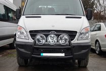 Mercedes Sprinter W906 2006–2018 Vysoký ochranný rám WT018 Black (nerez) fotografia 2