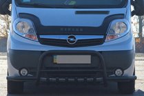 Renault Trafic 2001–2015 Predný ochranný rám Exclusive Black (nerez) fotografia 3
