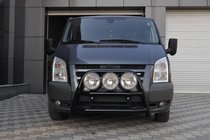 Ford Transit 2000–2014 Predný ochranný rám WT018 Black (2006-2014, nerez) fotografia 1