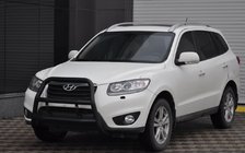 Hyundai Santa Fe 2 2006–2012 Kenguru rám WT018 Black (nerez) fotografia 3