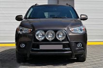 Mitsubishi ASX 2010–2023 Kenguru rám WT018 Black (nerez) fotografia 2