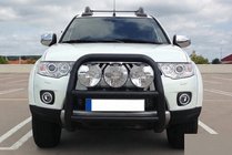 Mitsubishi L200 2006–2015 Kenguru rám WT018 Black (nerez) fotografia 2