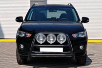 Mitsubishi Outlander 2006–2012 Kenguru rám WT018 Black (nerez) fotografia 1