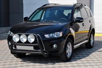 Mitsubishi Outlander 2006–2012 Kenguru rám WT018 Black (nerez) fotografia 2