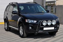 Mitsubishi Outlander 2006–2012 Kenguru rám WT018 Black (nerez) fotografia 3