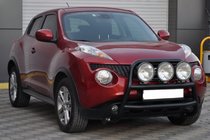 Nissan Juke 2010–2019 Predný ochranný rám WT018 Black (nehrdzavejúca oceľ) fotografia 3