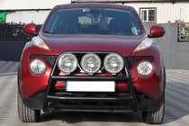 Nissan Juke 2010–2019 Predný ochranný rám WT018 Black (nehrdzavejúca oceľ) fotografia 1