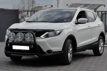 Nissan Qashqai 2014–2021 Predný ochranný rám WT018 Black (nehrdzavejúca oceľ) fotografia 1