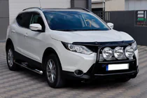 Nissan Qashqai 2014–2021 Predný ochranný rám WT018 Black (nehrdzavejúca oceľ) fotografia 3