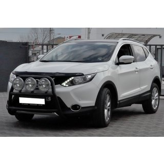 Predný ochranný rám WT018 Black (nehrdzavejúca oceľ) Nissan Qashqai 2014–2021 fotografia 1