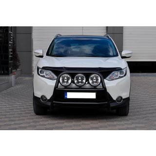 Predný ochranný rám WT018 Black (nehrdzavejúca oceľ) Nissan Qashqai 2014–2021 fotografia 2