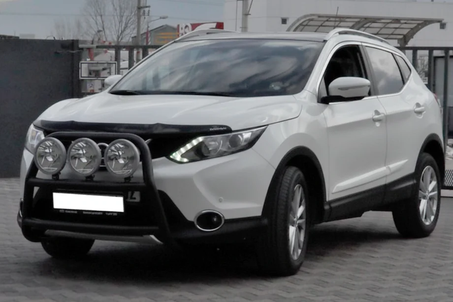Nissan Qashqai 2014–2021 Predný ochranný rám WT018 Black (nehrdzavejúca oceľ) Image