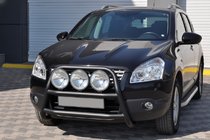 Nissan Qashqai 2007–2010 Kenguru rám WT018 Black (nerez) fotografia 3