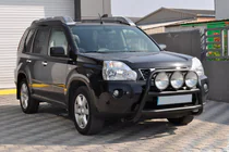 Nissan X-trail T31 2007–2014 Predný ochranný rám WT018 Black (nerez) fotografia 3