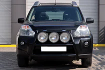 Nissan X-trail T31 2007–2014 Predný ochranný rám WT018 Black (nerez) fotografia 1