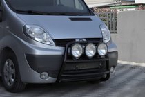Nissan Primastar 2002–2014 Kenguru rám WT018 Black (nerez) fotografia 4