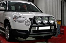 Skoda Yeti 2009–2017 Kenguru rám WT018 Black (nerez) fotografia 2
