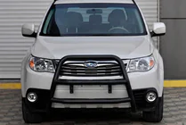 Subaru Forester 2008–2013 Kenguru rám WT018 Black (nerez) fotografia 3