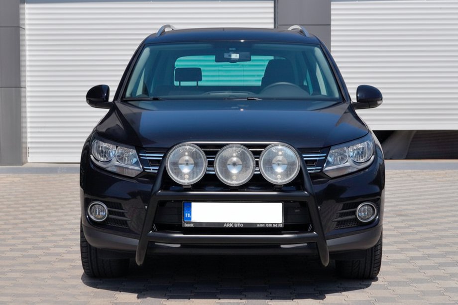 Volkswagen Tiguan 2007–2016 Predný ochranný rám WT018 Black (nehrdzavejúca oceľ) Fotografia 2