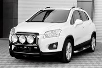 Chevrolet Trax 2012–2023 Predný ochranný rám WT018 Black (nerez) fotografia 4
