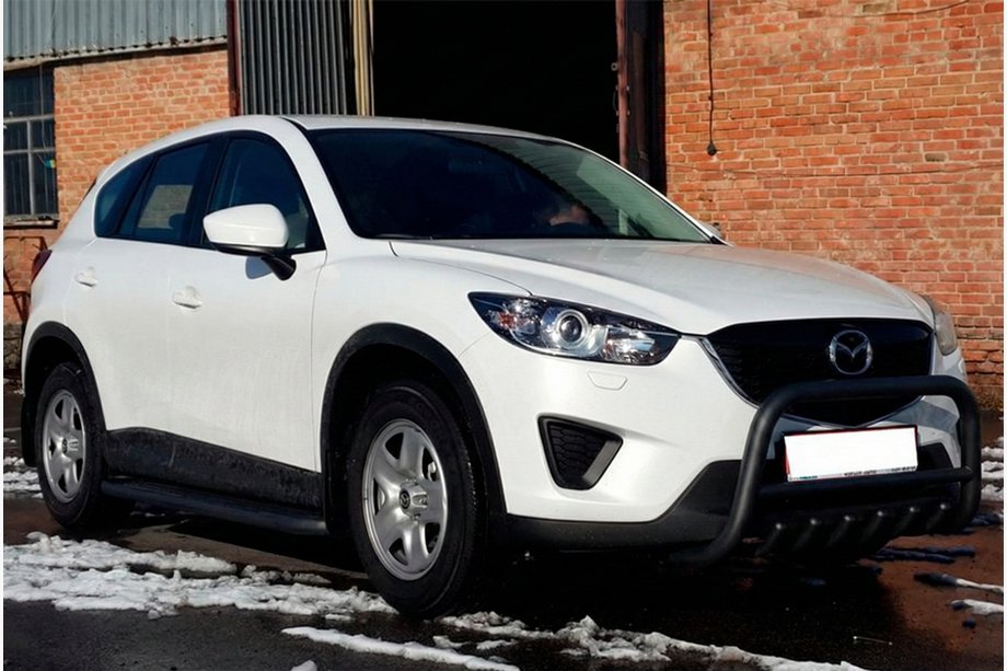 Mazda CX-5 2012–2017 Predný ochranný rám WT021 Black (nerez) Image