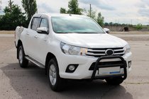 Toyota Hilux 2015– Predný ochranný rám WT023 Black (nerez) fotografia 3