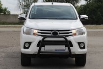 Toyota Hilux 2015– Predný ochranný rám WT023 Black (nerez) fotografia 1