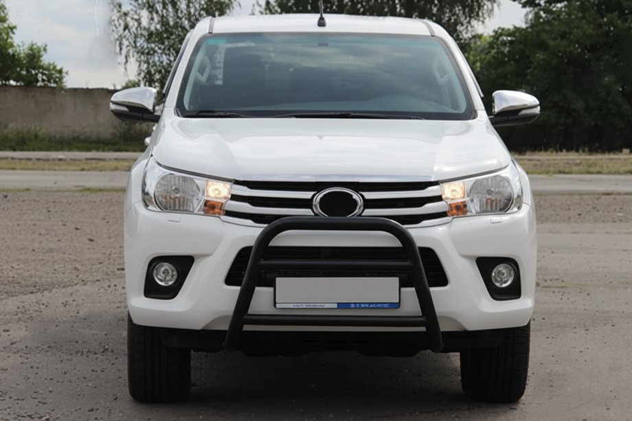 Toyota Hilux 2015– Predný ochranný rám WT023 Black (nerez) Image