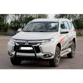 Kengurí rám WT008 Black (nerez) Mitsubishi Pajero Sport 2015– fotografia 2