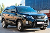 Kia Sorento II XM 2009–2014 Predný ochranný rám (bullbar) WT021 Black (nerezová oceľ) fotografia 3