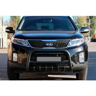 Predný ochranný rám (bullbar) WT021 Black (nerezová oceľ) Kia Sorento II XM 2009–2014 fotografia 2