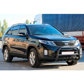 Predný ochranný rám (bullbar) WT021 Black (nerezová oceľ) Kia Sorento II XM 2009–2014 fotografia 3
