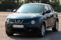 Nissan Juke 2010–2019 Predný ochranný rám QT012 Black (nerez) fotografia 2
