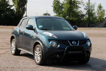 Nissan Juke 2010–2019 Predný ochranný rám QT012 Black (nerez) fotografia 3