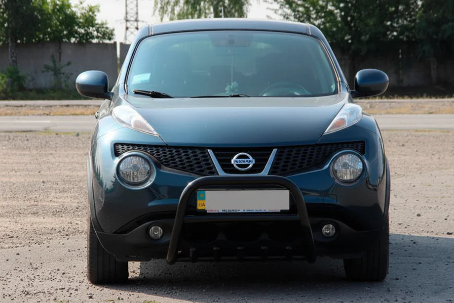 Nissan Juke 2010–2019 Predný ochranný rám QT012 Black (nerez) Image