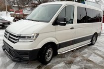 Volkswagen Crafter 2016– Predný ochranný rám ST085 Black (nerez) fotografia 1