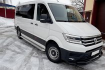 Volkswagen Crafter 2016– Predný ochranný rám ST085 Black (nerez) fotografia 2