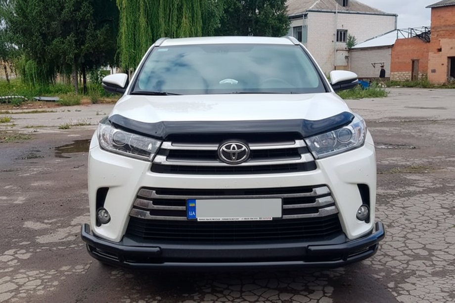 Toyota Highlander 2013–2019 Predný ochranný rám ST-Special Black (nerez) Image