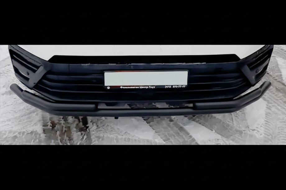 Volkswagen Crafter 2006–2016 Predný ochranný rám ST008 Black (nerezová oceľ) Image