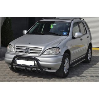 Kengurín Black (nerez) Mercedes ML W163 1997–2005 fotografia 3