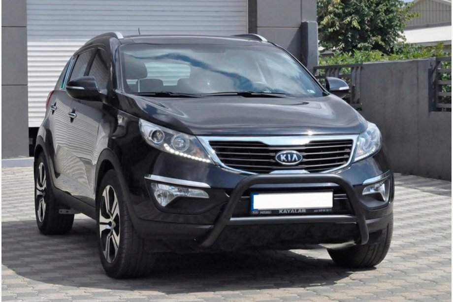 Kia Sportage 2010–2015 Predný ochranný rám WT006 Black (nerez) Image