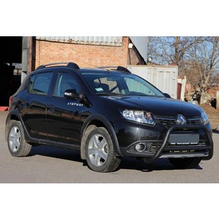 Predný ochranný rám WT006 Black (nerez) Dacia Sandero 2013–2020 fotografia 4