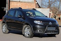 Renault Sandero 2013–2022 Predný ochranný rám WT006 Black (nerez) fotografia 5
