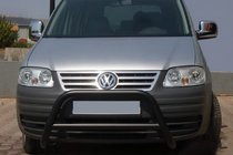 Volkswagen Caddy 2004–2010 Predný ochranný rám WT005 Black (nehrdzavejúca oceľ) fotografia 1