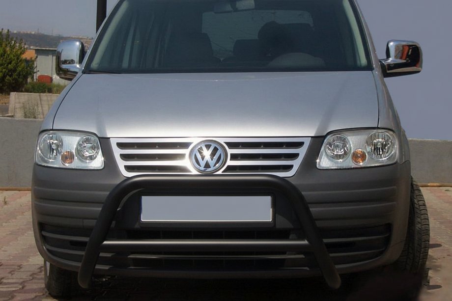 Volkswagen Caddy 2004–2010 Predný ochranný rám WT005 Black (nehrdzavejúca oceľ) Image