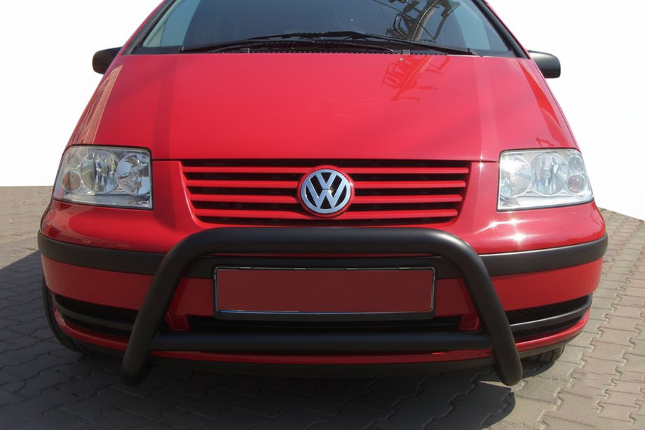 Volkswagen Sharan 1995–2010 Predný ochranný rám WT005 Black (nehrdzavejúca oceľ) Fotografia 3