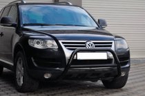 Volkswagen Touareg 2002–2010 Predný ochranný rám (bullbar) WT005 Colt Black (nehrdzavejúca oceľ) fotografia 2