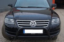 Volkswagen Touareg 2002–2010 Predný ochranný rám (bullbar) WT005 Colt Black (nehrdzavejúca oceľ) fotografia 3