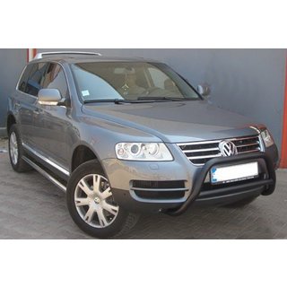 Predný ochranný rám (bullbar) WT005 Colt Black (nehrdzavejúca oceľ) Volkswagen Touareg 2002–2010 fotografia 1
