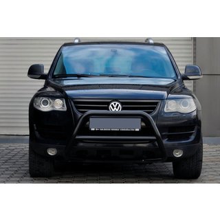 Predný ochranný rám (bullbar) WT005 Colt Black (nehrdzavejúca oceľ) Volkswagen Touareg 2002–2010 fotografia 4